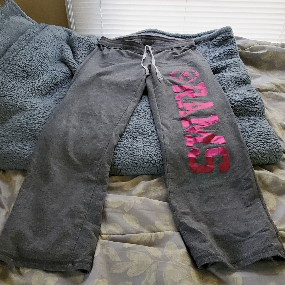 Gray sweat pants